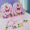 Spring 2023 new Children's Hairpin Necklace Set, Exquisite children's Princess set details Picture